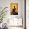 6451541905926481241_2048.jpeg Beautiful Woman Retro Style Fashion Framed Canvas