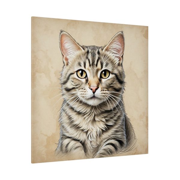 6527401334691375486_2048.jpeg Gray Tabby Cat Portrait Art Standard Canvas
