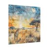 6594285185691288183_2048.jpeg Savanna Watercolor Landscape Standard Canvas