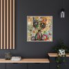 6619894175457872323_2048.jpeg Whimsical Magical Cat Framed Canvas