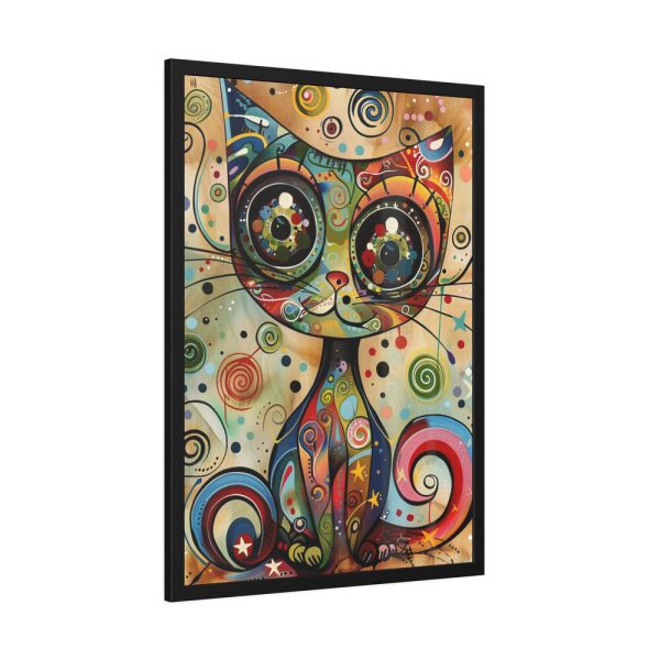 6625255152946394688_2048-1.jpeg Whimsical Magical Cat Framed Poster