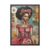6681467635863157672_2048-1.jpeg Beautiful Black Woman Abstract Montage Art Framed Poster