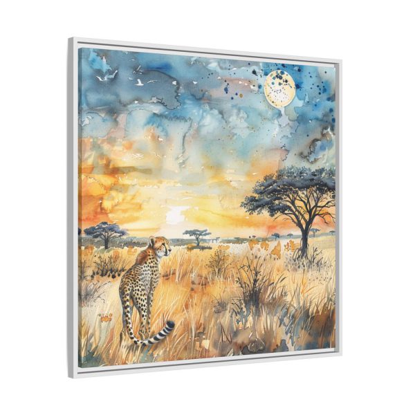6721880030653141918_2048.jpeg Savanna Watercolor Landscape Framed Canvas