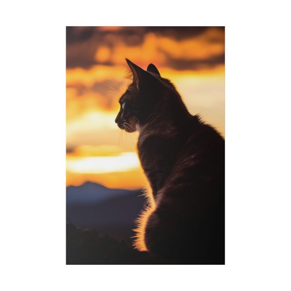 Sunset Kitty Art Standard Canvas