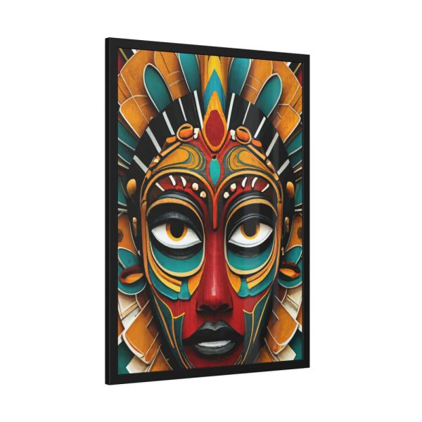 6835056503049263770_2048.jpeg African Tribal Mask Framed Poster