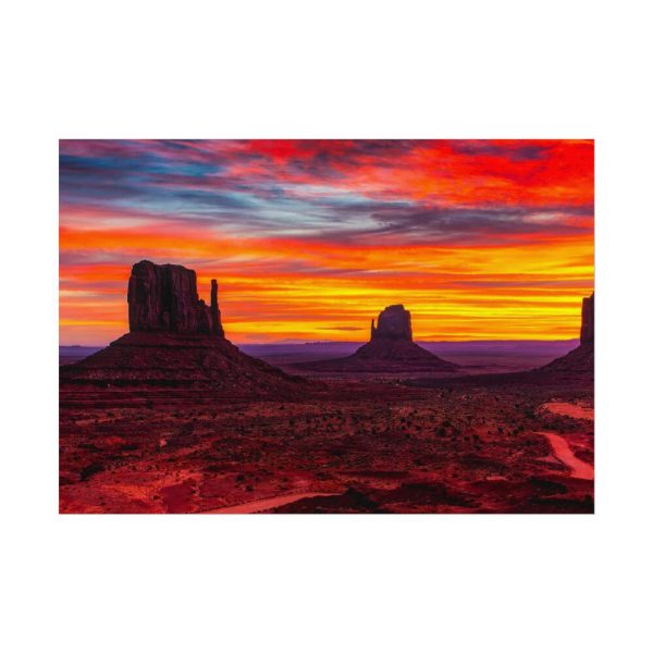 6987478989358477956_2048.jpeg Sun Setting in Monument Valley Poster