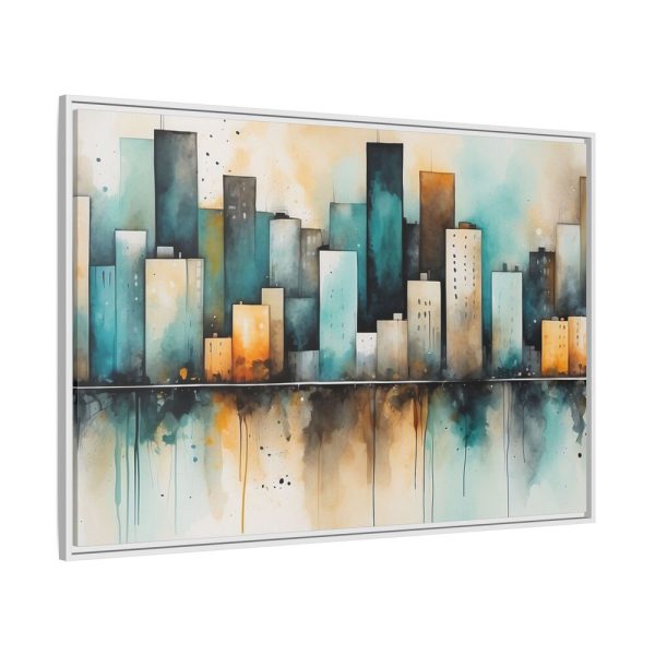 7044280655163944739_2048.jpeg Watercolor Cityscape Framed Canvas