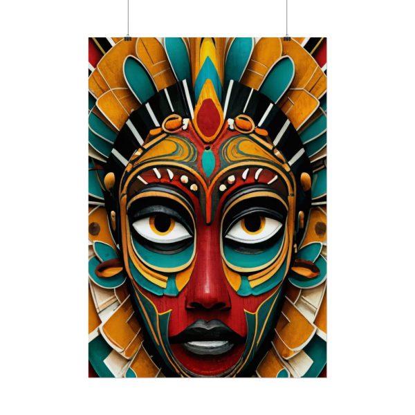 African Tribal Mask Poster