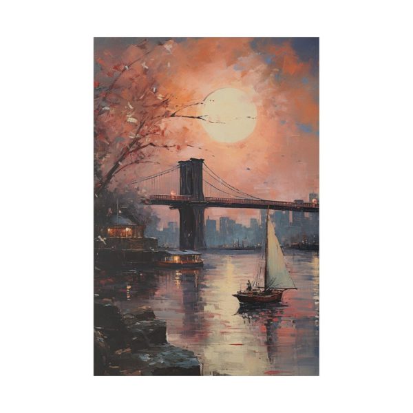 7215406803384667501_2048.jpeg Brooklyn Bridge Painted Art II Standard Canvas
