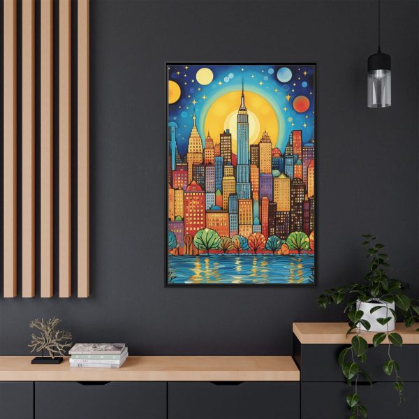 7275936376373593533_2048.jpeg Digital Art New York Skyline Art II Framed Canvas