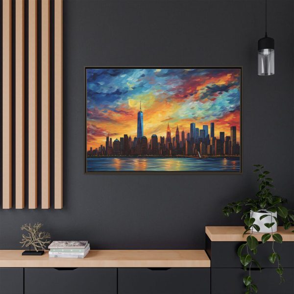 7308784083020084469_2048.jpeg New York Cityscape Painting I Framed Canvas