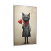7325807388589012944_2048.jpeg Kitty Cat Valentine Art Framed Canvas