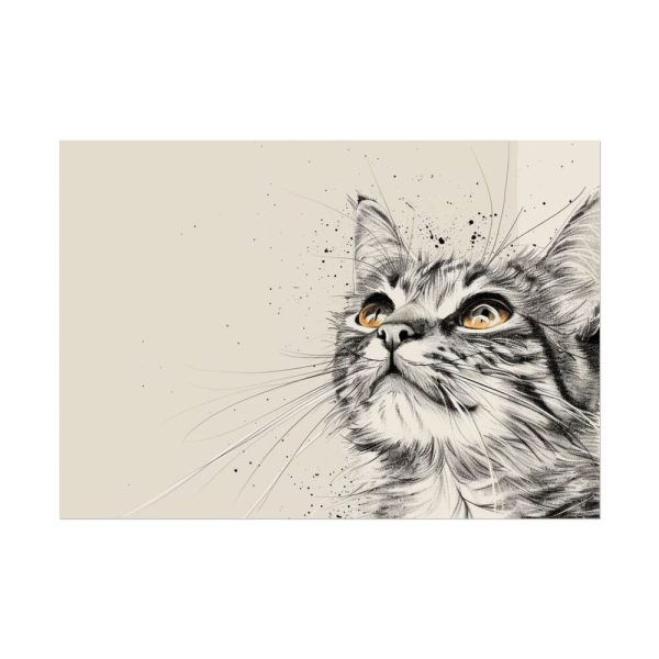 Cat Face Art Poster