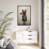 7354354449146861773_2048.jpeg Kitty Cat Valentine Art Framed Canvas