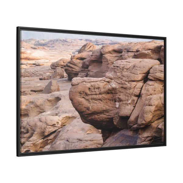Canyon In Mekhong River Framed Canvas