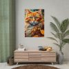7462065952578054865_2048.jpeg Ginger Cat in Autumn Poster