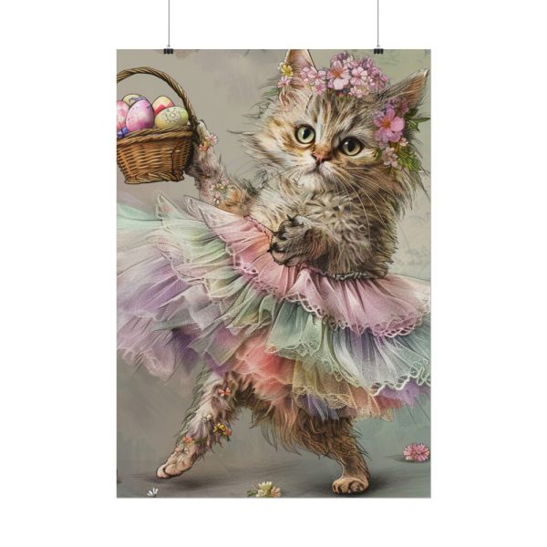 7481766152689780108_2048.jpeg Easter Ballerina Cat Art Print Poster