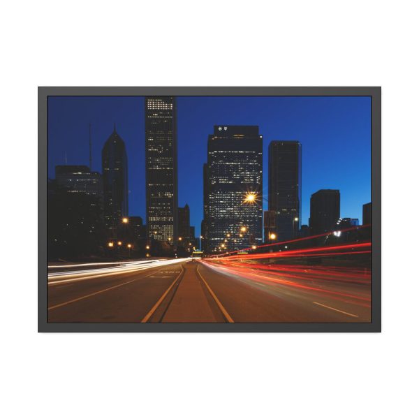 7483127627922884534_2048.jpeg City Traffic At Night Framed Poster