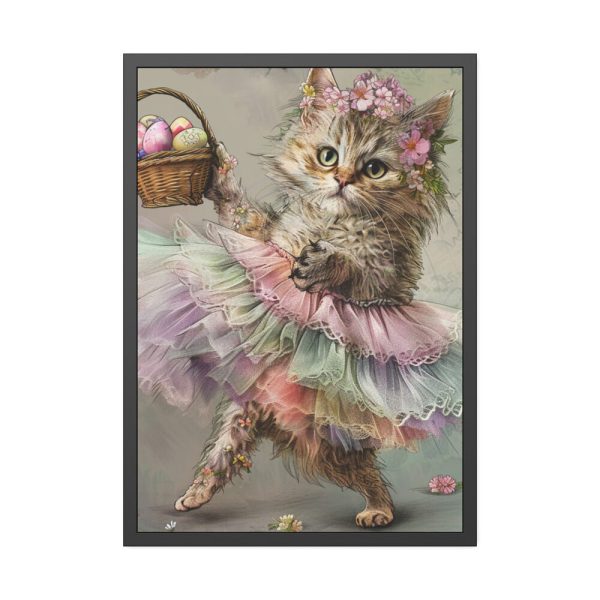 7633361957159819152_2048-1.jpeg Easter Ballerina Cat Art Print Framed Poster