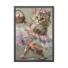 7633361957159819152_2048.jpeg Easter Ballerina Cat Art Print Framed Poster
