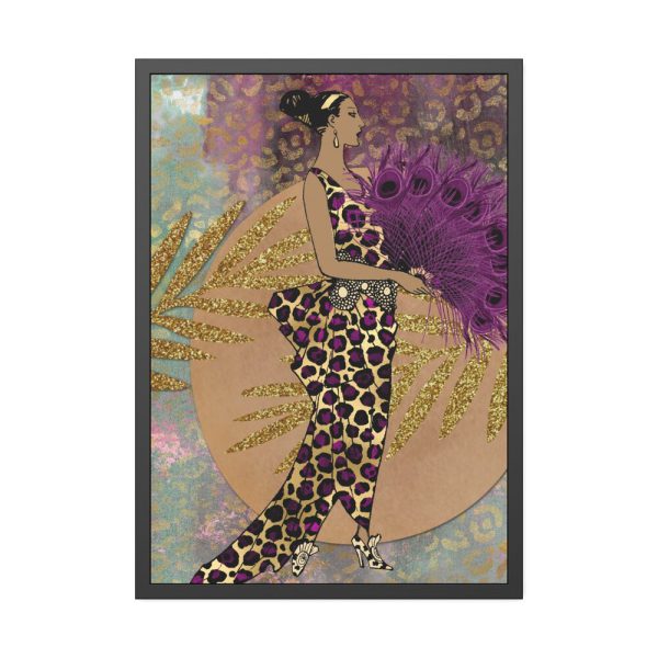 7648431155376043062_2048.jpeg Animal Print African Woman Framed Poster