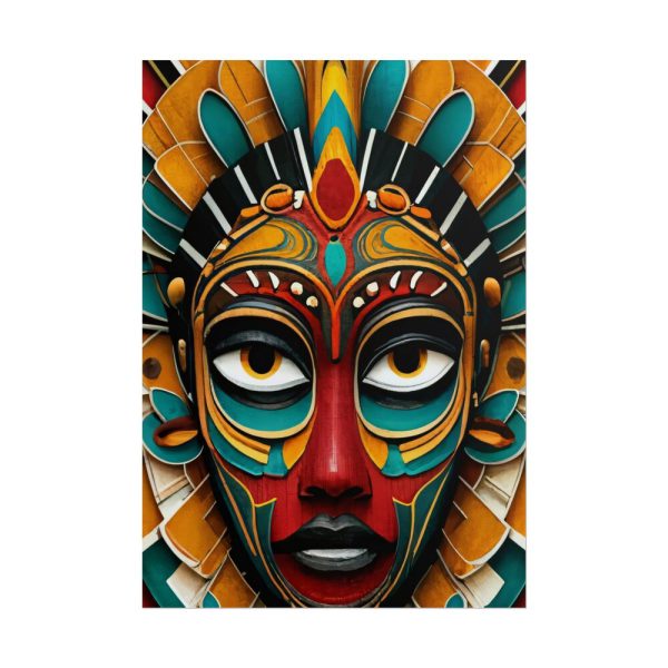 African Tribal Mask Poster