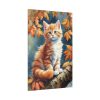 Fluffy Kitten In Tree  Standard Canvas