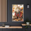 7759142237363673715_2048.jpeg Autumn Cat In Boots Framed Canvas