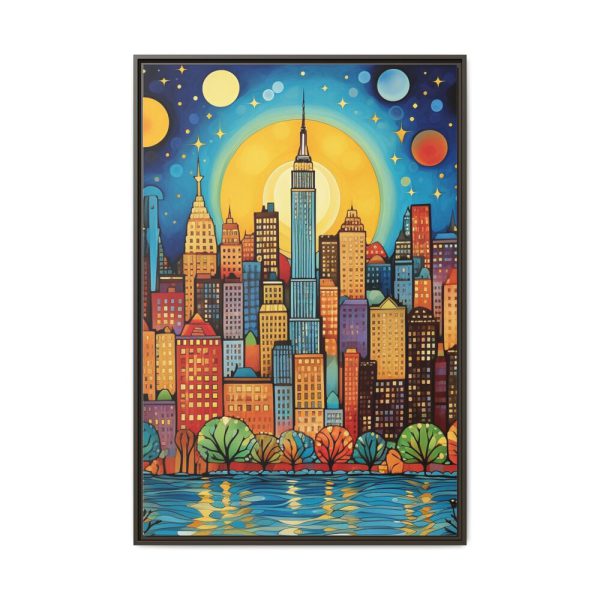 7831147288525639810_2048.jpeg Digital Art New York Skyline Art II Framed Canvas