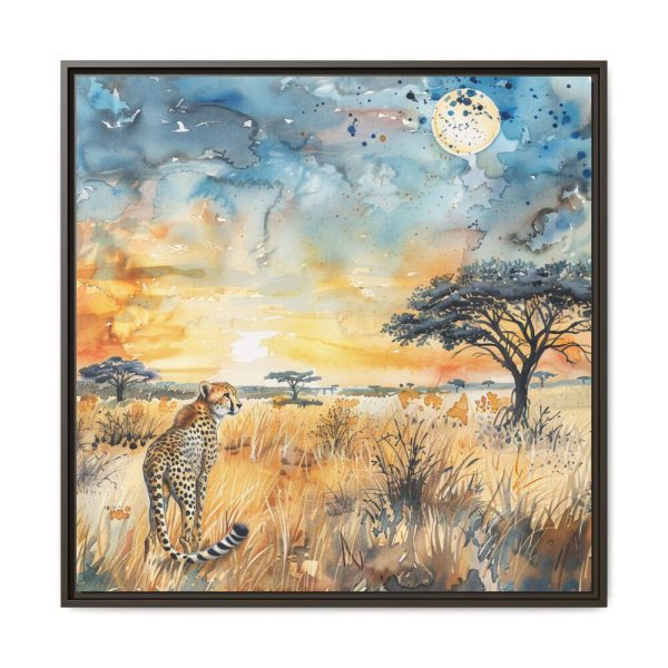 7835222013735885684_2048.jpeg Savanna Watercolor Landscape Framed Canvas