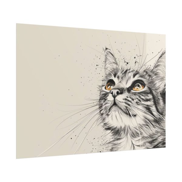 Cat Face Art Poster