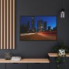 7878858353804840964_2048.jpeg City Traffic At Night Framed Canvas