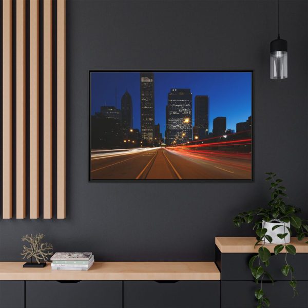 7878858353804840964_2048.jpeg City Traffic At Night Framed Canvas