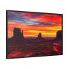 Sun Setting in Monument Valley Framed Canvas