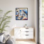 Ginger Cats In Greece Framed Canvas - Image 3