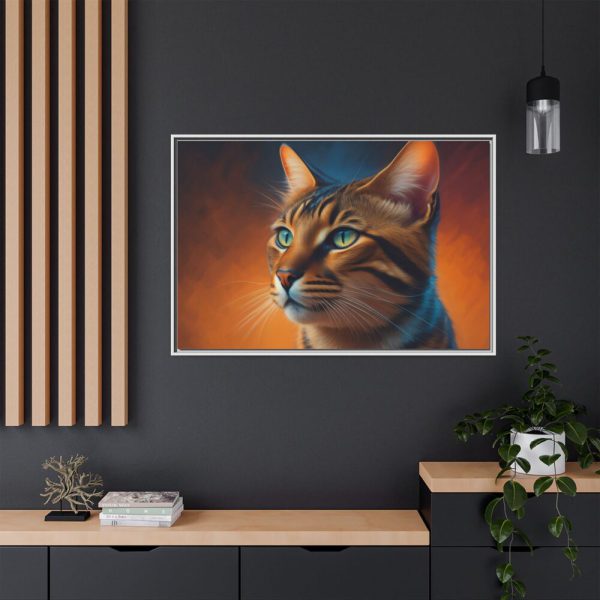 8023164630819531611_2048.jpeg Bengal Cat Portrait Framed Canvas