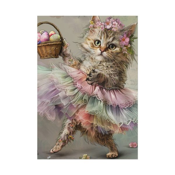 8111816661980299514_2048.jpeg Easter Ballerina Cat Art Print Poster