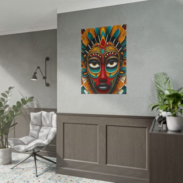 African Tribal Mask Poster