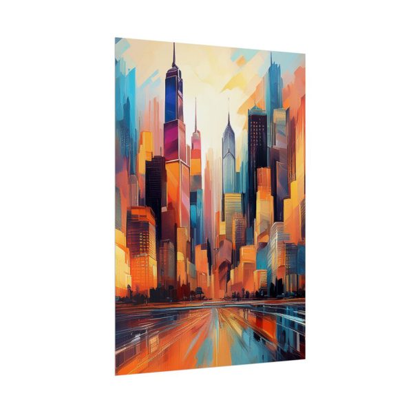 Abstract New York City Art Poster