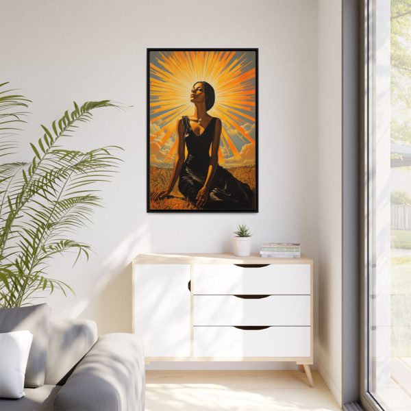 8322948639366118981_2048.jpeg Beautiful Woman Retro Style Fashion Framed Canvas