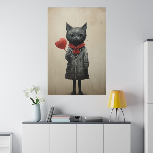 8360048727695880344_2048.jpeg Kitty Cat Valentine Art Standard Canvas