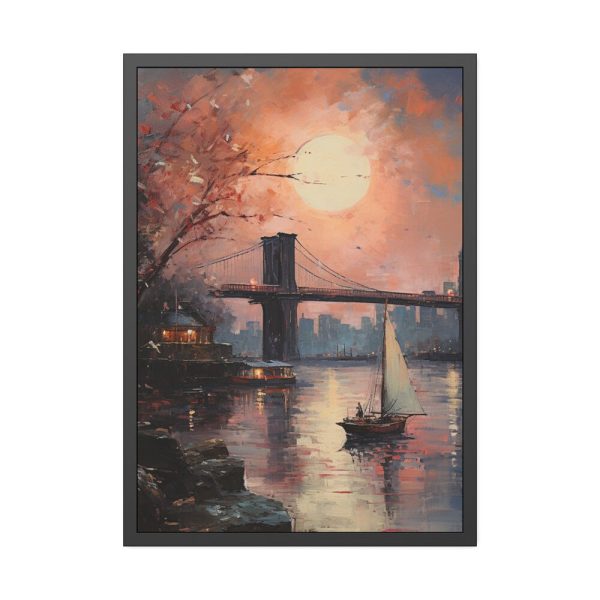8393512082200690539_2048-1.jpeg Brooklyn Bridge Painted Art II Framed Poster