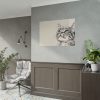 Cat Face Art Poster