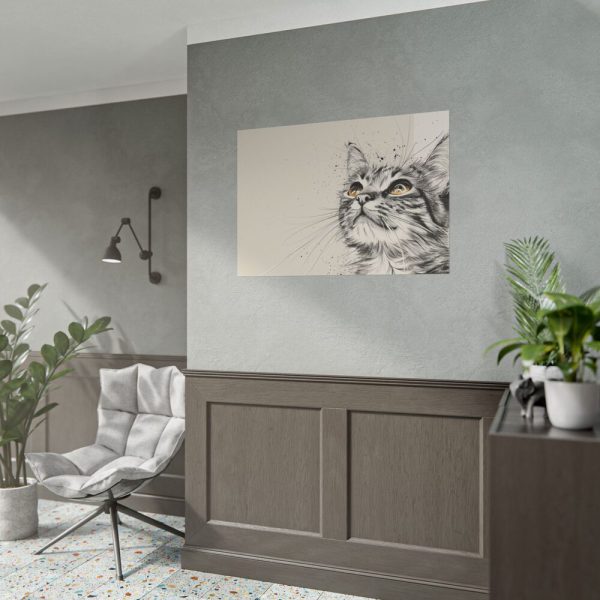 Cat Face Art Poster