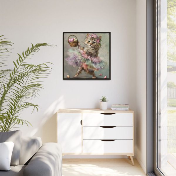 852738743117889786_2048.jpeg Easter Ballerina Cat Art Print Framed Canvas