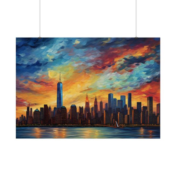 New York Cityscape Painting I Poster