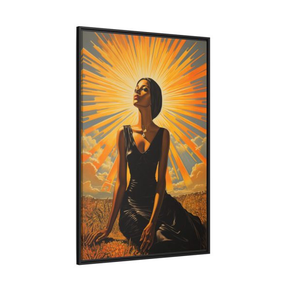 8663276647039857486_2048.jpeg Beautiful Woman Retro Style Fashion Framed Canvas
