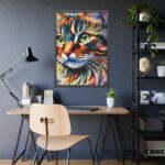 Watercolor Image of Cat Framed Poster - Image 7