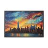 8740214260380556562_2048.jpeg New York Cityscape Painting I Framed Canvas