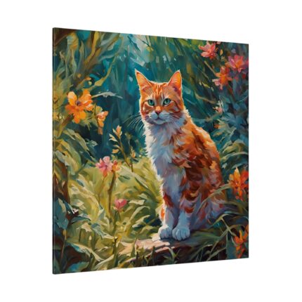 Watercolor Image of Ginger Cat Standard Canvas